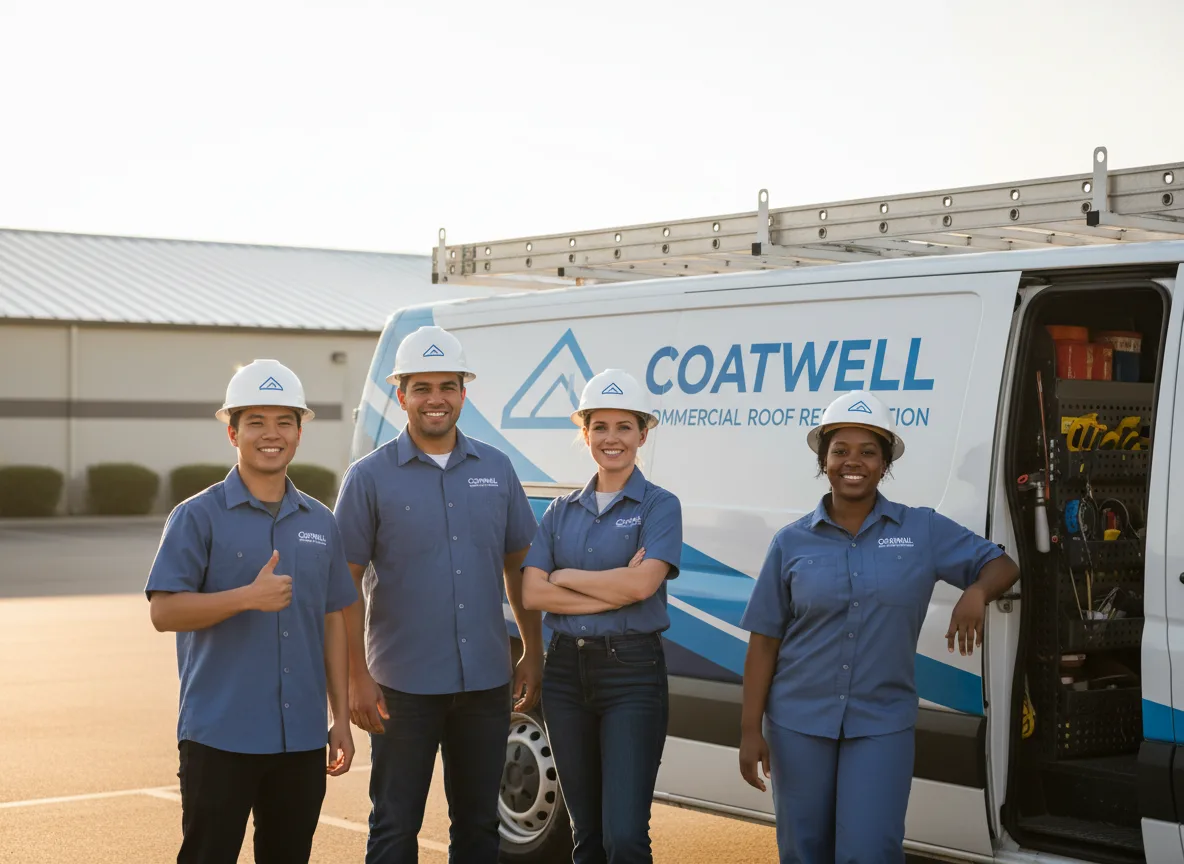 Commercial roof coating company in Dike, TX